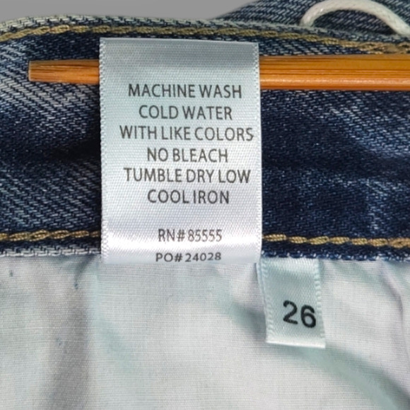 NWT Pistola Cassie Super Hi Rise Button Fly Straight Jeans Sz. 26x31 Play Day - Picture 8 of 13